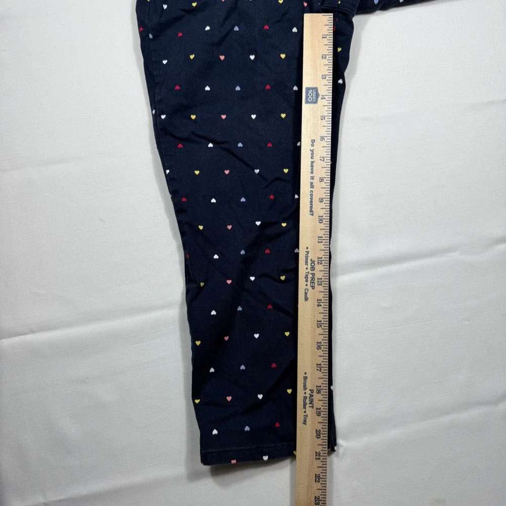 Charter Club Women's Heart Print Cropped Jeans Denim Pants Size‎ 10